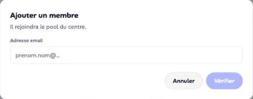 Première étape : saisir l’adresse email